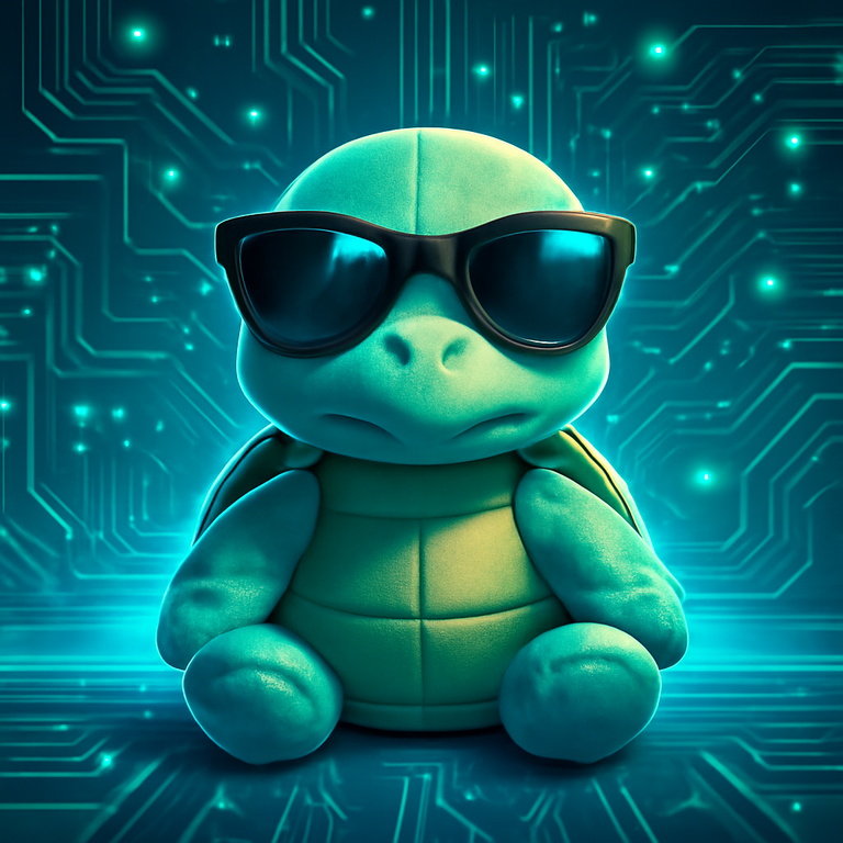 Tartaruga Tech - Mascote Casco Digital